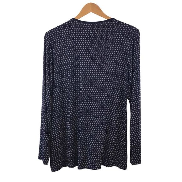 GAP navy blue maternity long sleeve blouse size XL - Picture 2 of 8